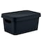 Simplify Storage Tote W/ Lid, 9-3/4 in L x 6-3/4 in W x 9-3/4 in H, Gray, Plastic 25916-CHARCOAL - alternate 1